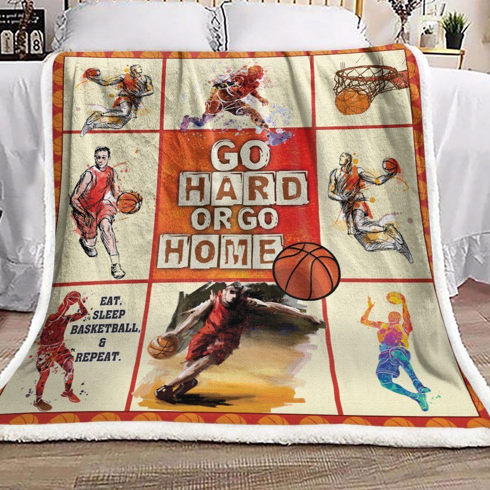 Basketball Sherpa Fleece Blanket