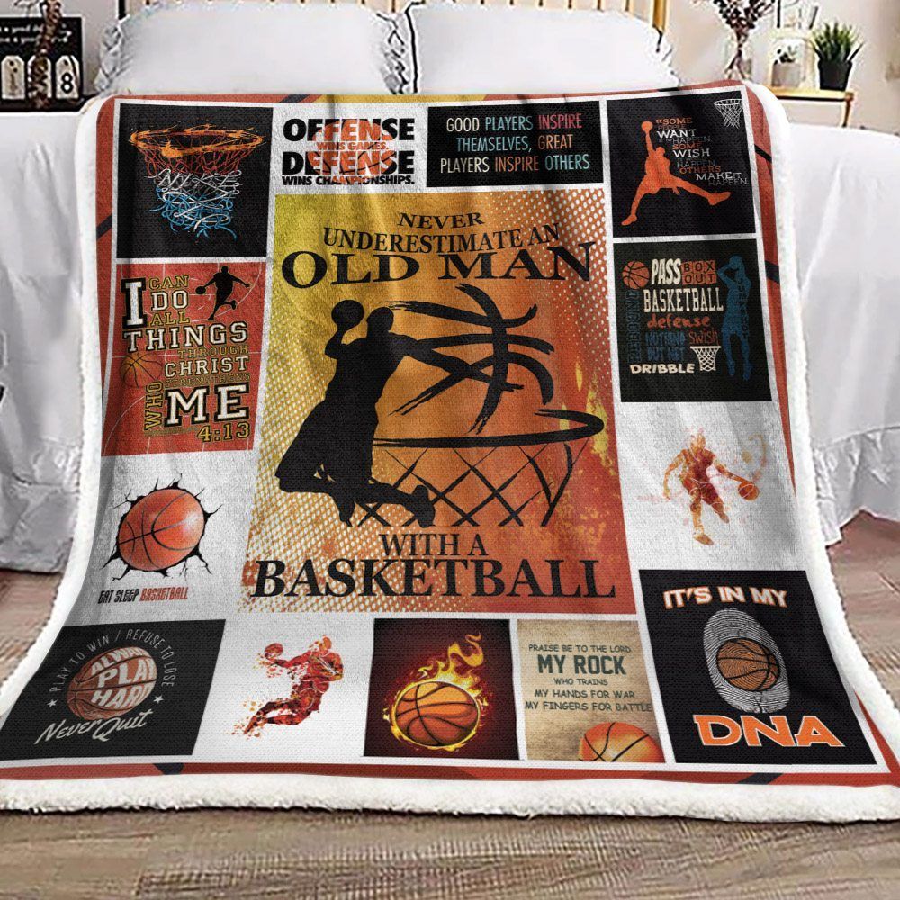 Basketball Sherpa Fleece Blanket