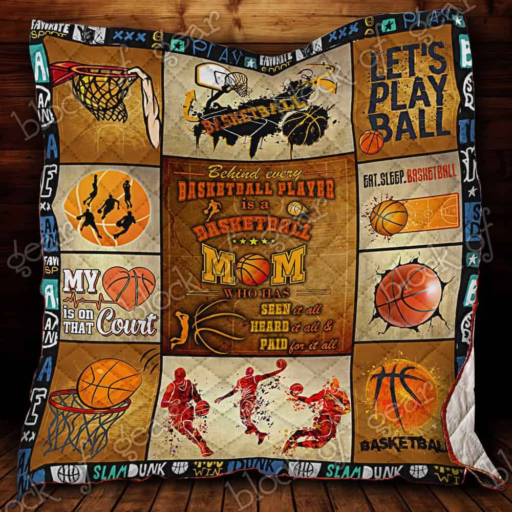 Basketball Mom CL19100103MDQ Quilt Blanket