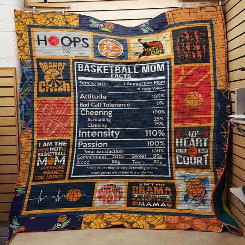 Basketball Mom CLA1610088Q Quilt Blanket
