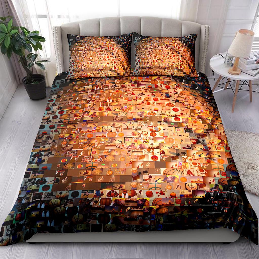 Basketball Mosaic Bedding Set