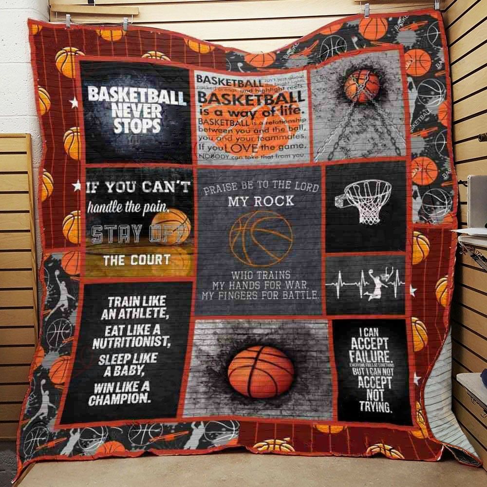 Basketball Never Stops GS-CL-KC0508 Quilt Blanket
