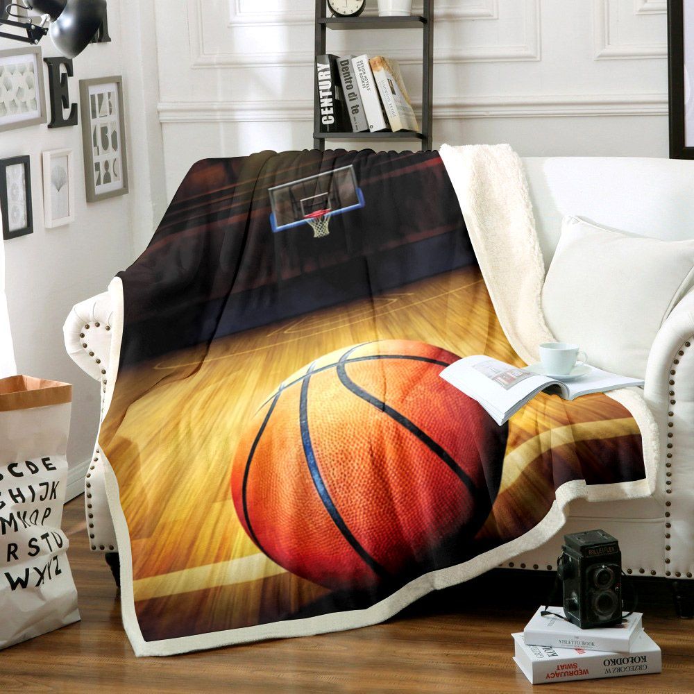 Basketball Sherpa Fleece Blanket