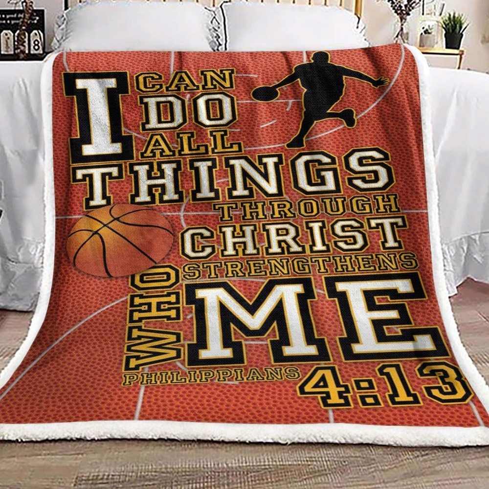 Basketball Sherpa Fleece Blanket