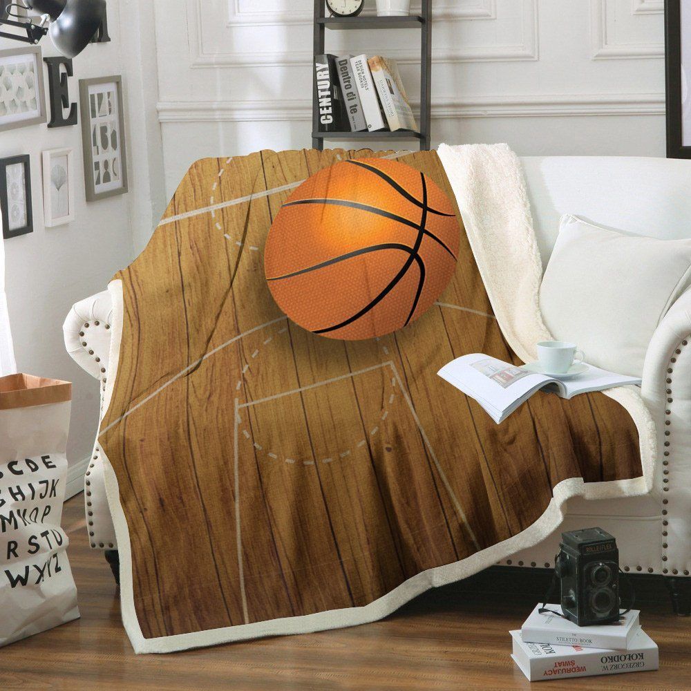 Basketball Sherpa Fleece Blanket