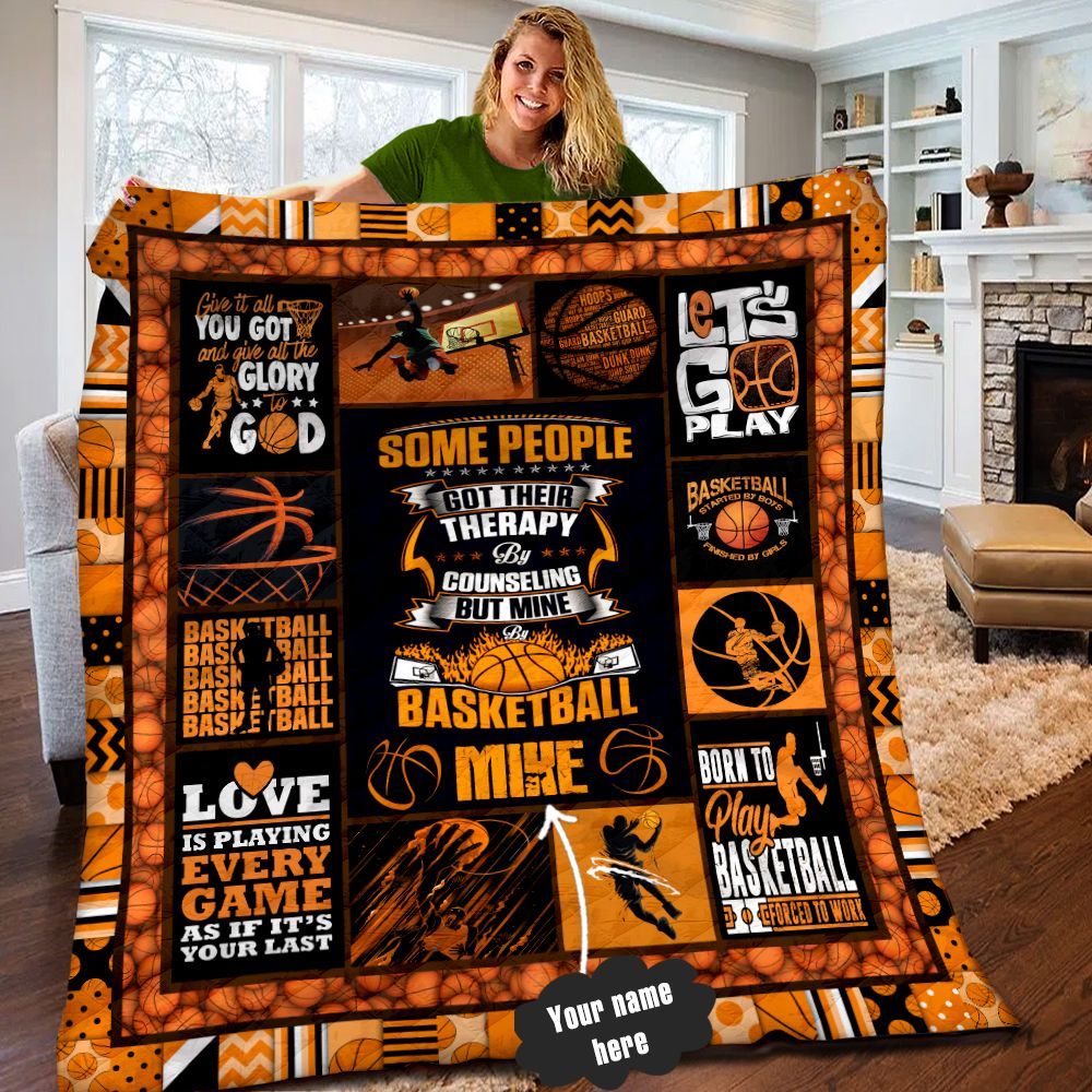 Basketball Personalized Quilt Blanket LML090601DT