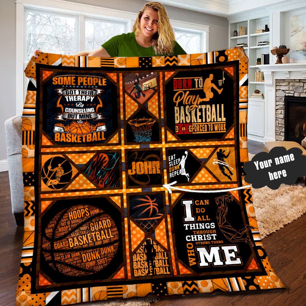 Basketball Personalized Quilt Blanket LML090602DT
