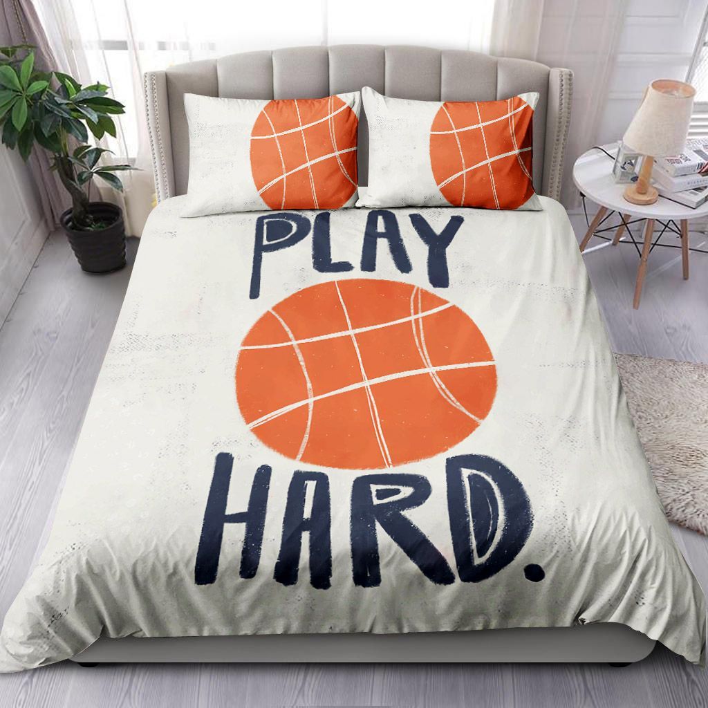 Basketball Play Hard Bedding Set