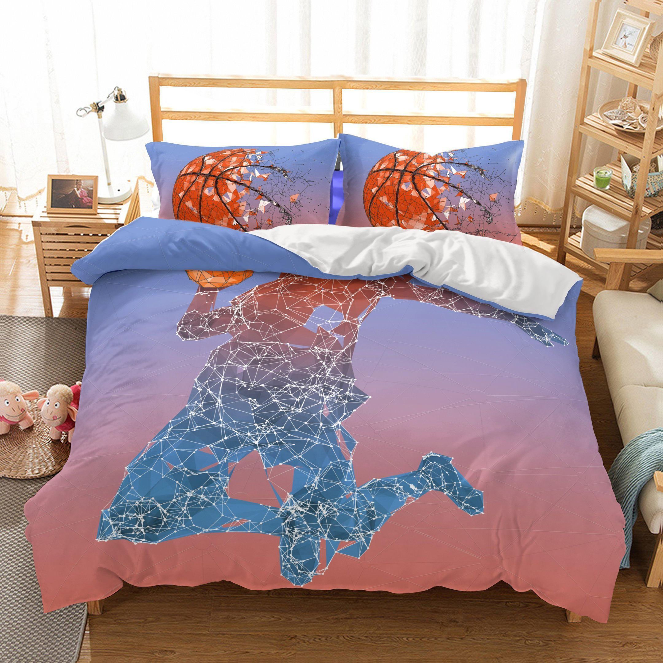 Basketball Playerline Bedding Set