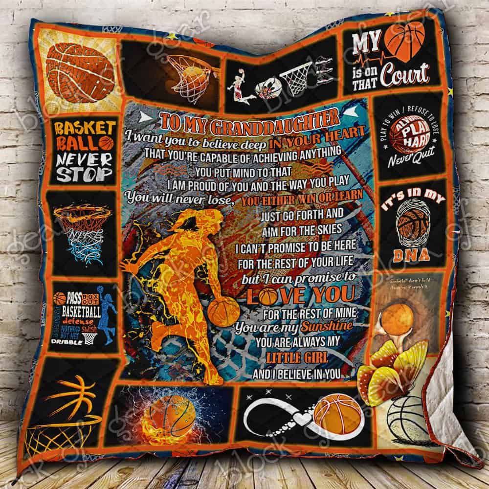 Basketball Princess CL19100105MDQ Quilt Blanket