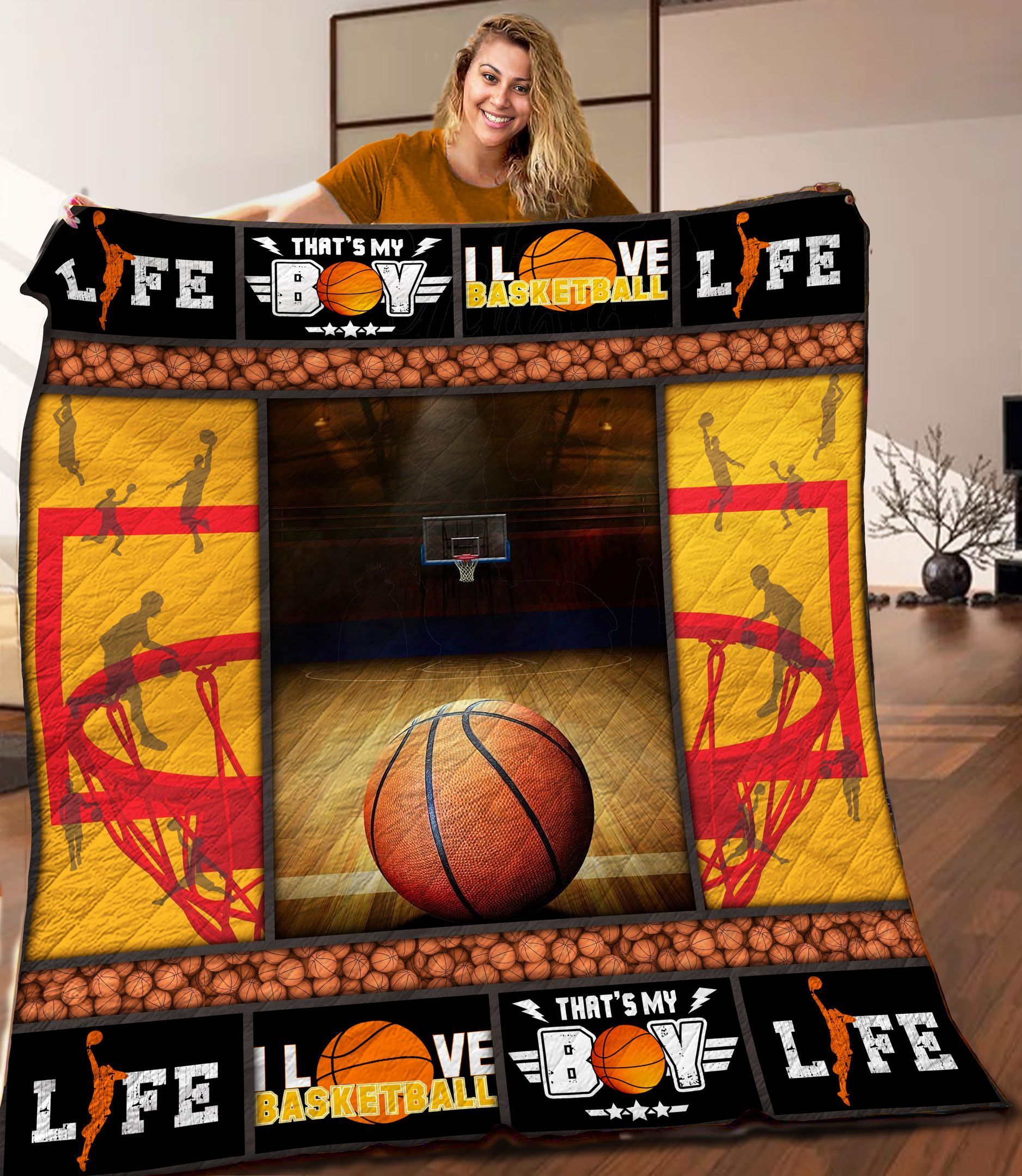 Basketball Quilt Blanket C9B050313MI