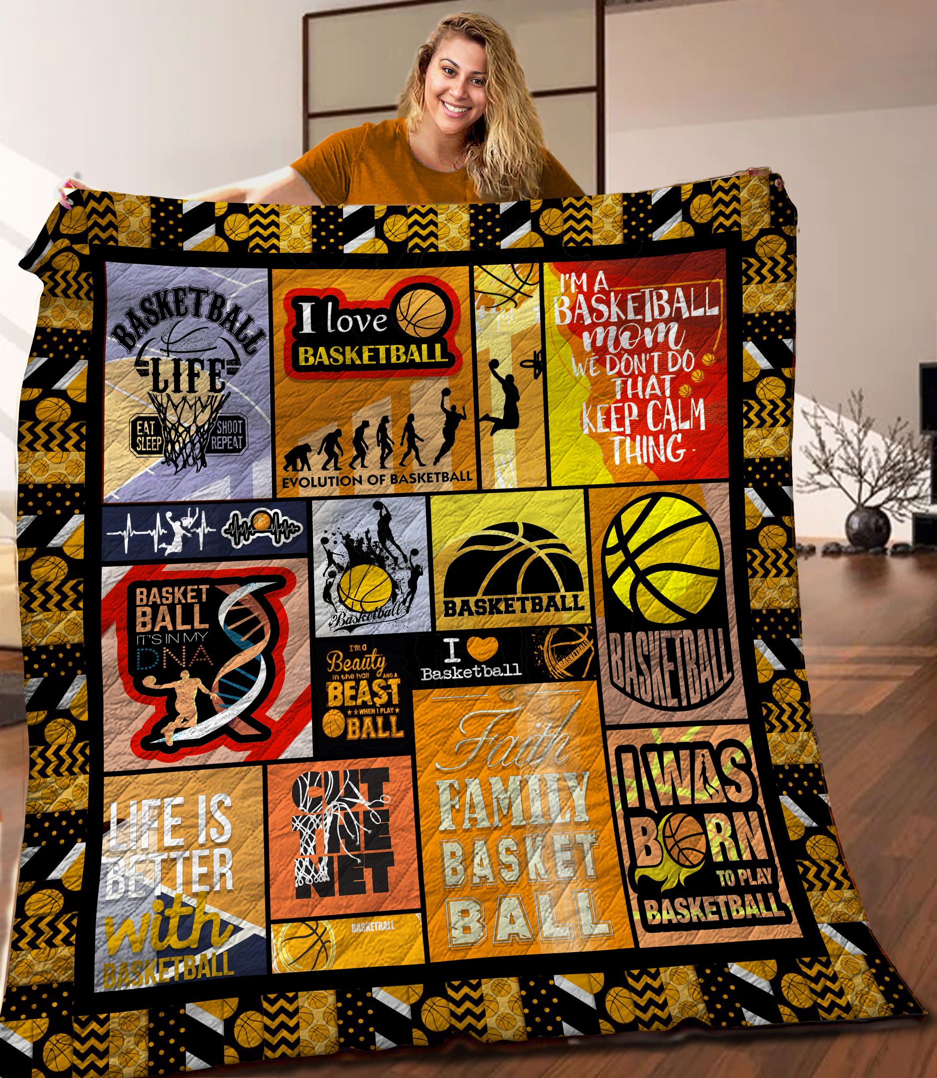 Basketball Quilt Blanket C9B120601PT