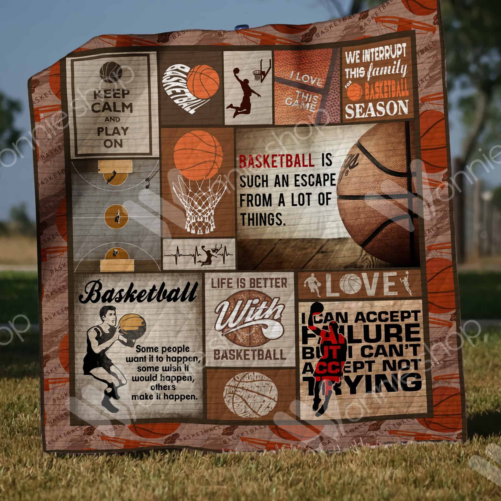 Basketball Quilt Blanket DHC1002781TD