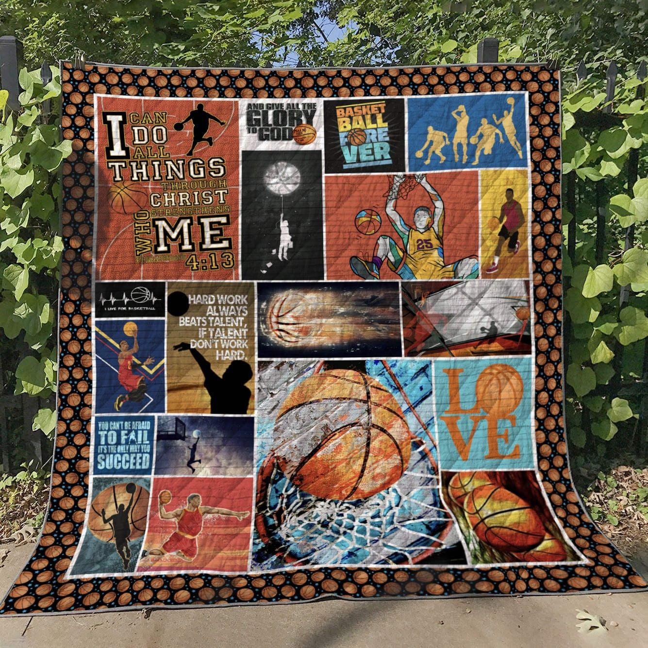 Basketball Quilt Blanket DHC13123780VT