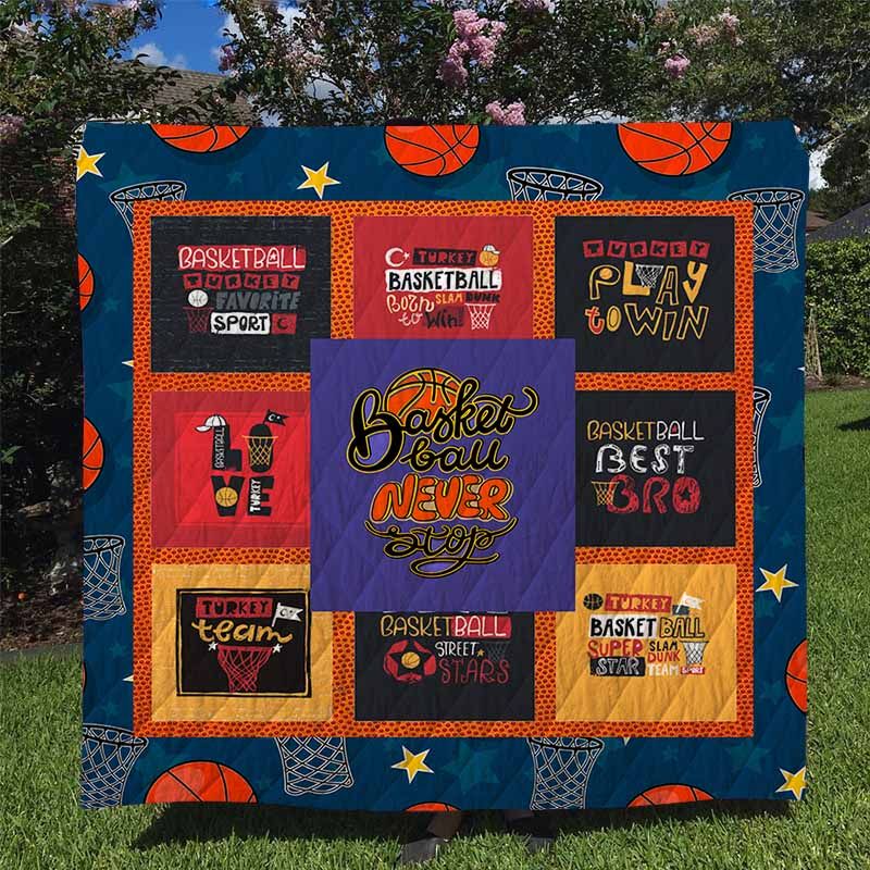 Basketball Quilt Blanket DHC170120747TD