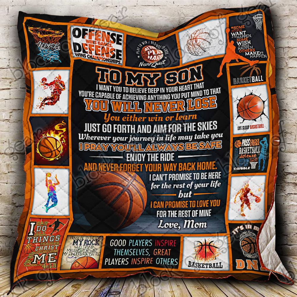 Basketball Son Love Mom Quilt Ps580Scm Dhc11123617Dd