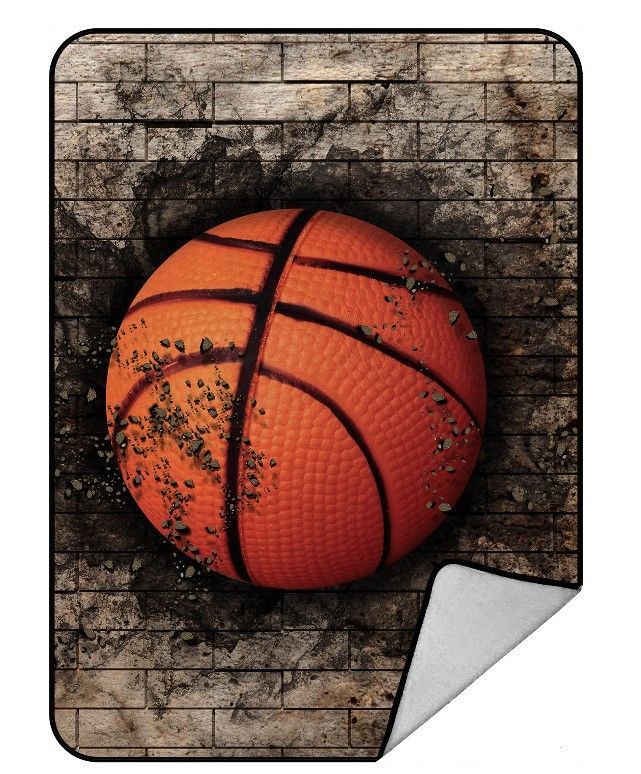 Basketball Sports Sherpa Fleece Blanket