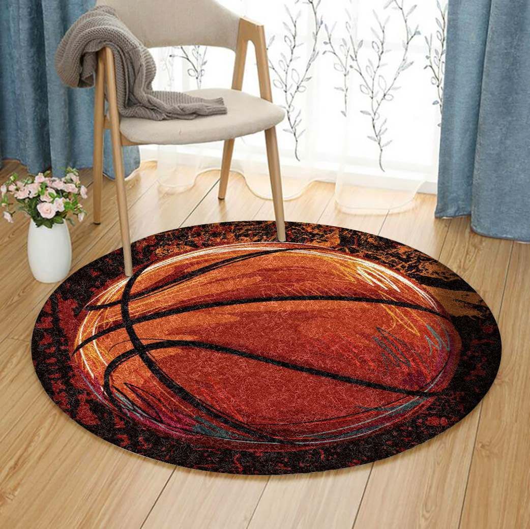 Basketball Round Carpet