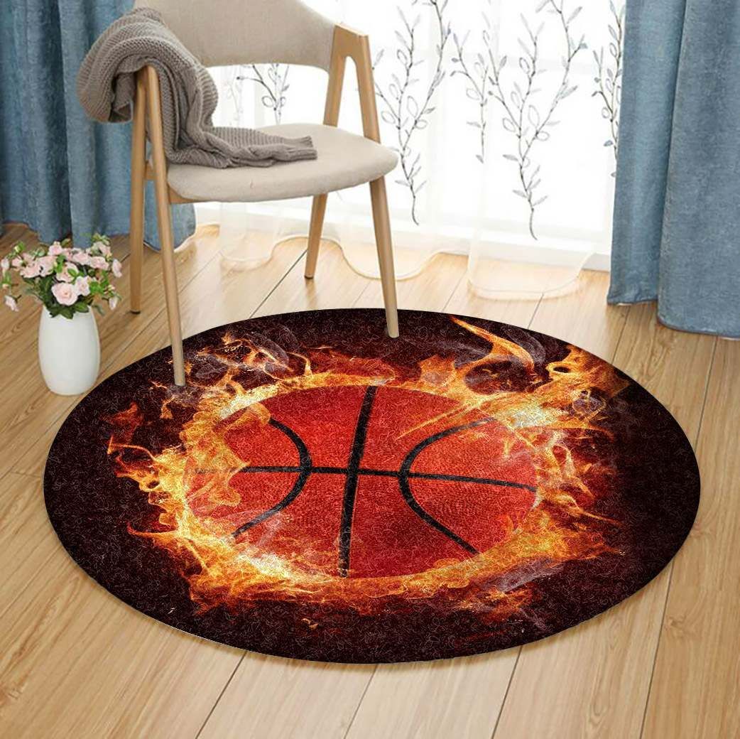Basketball Round Carpet