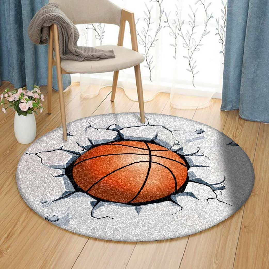 Basketball Round Carpet