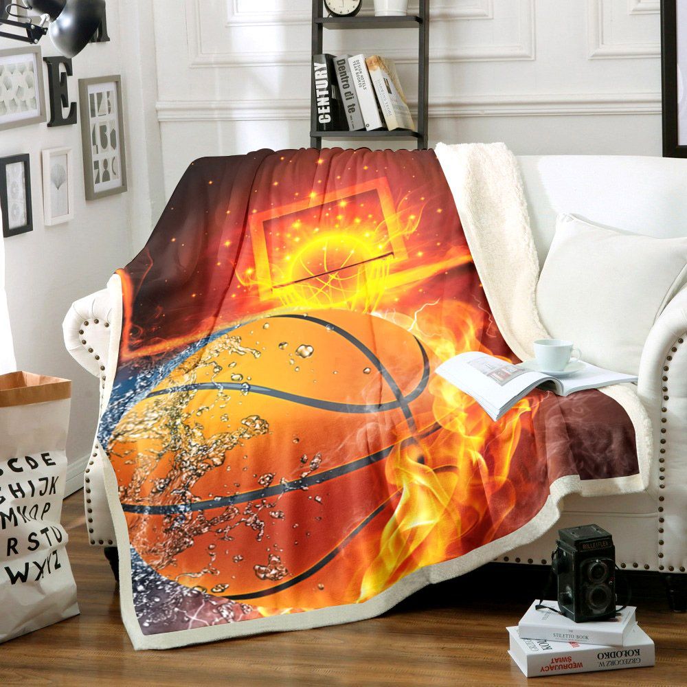 Basketball Sherpa Fleece Blanket
