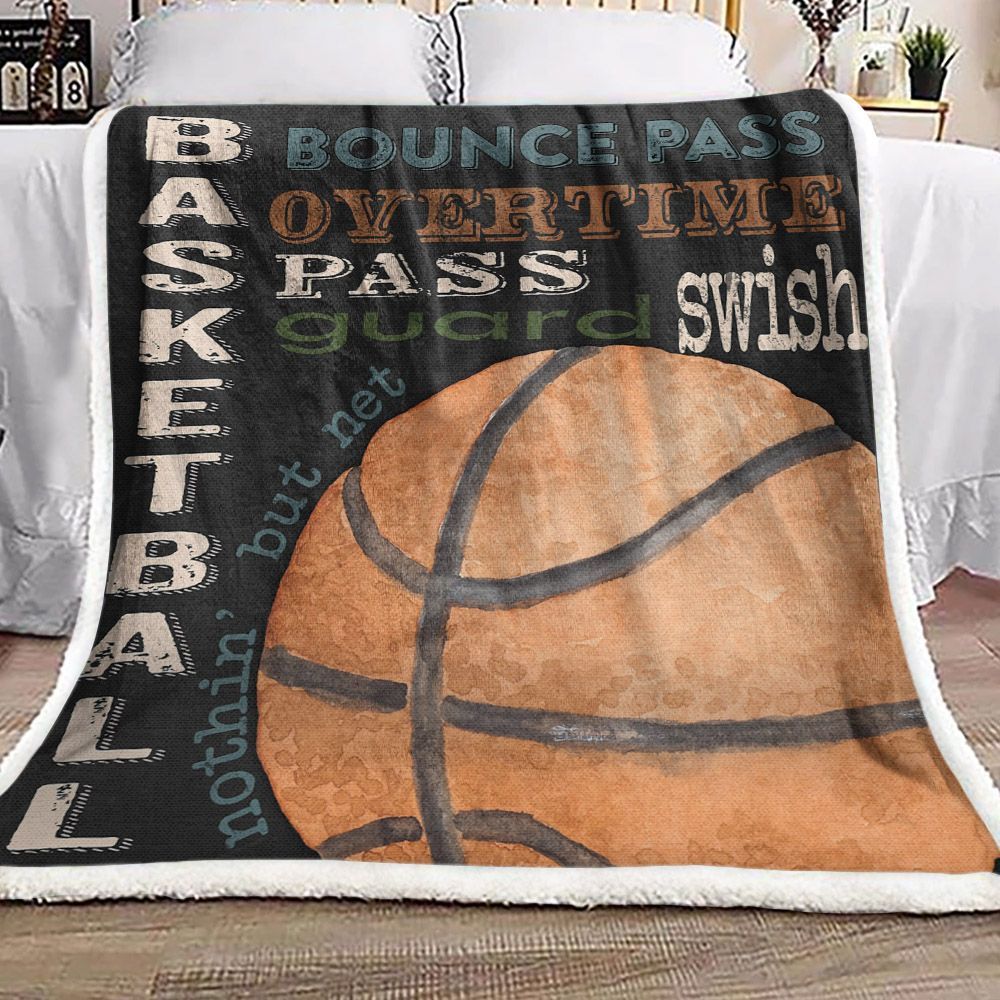 Basketball Sherpa Fleece Blanket