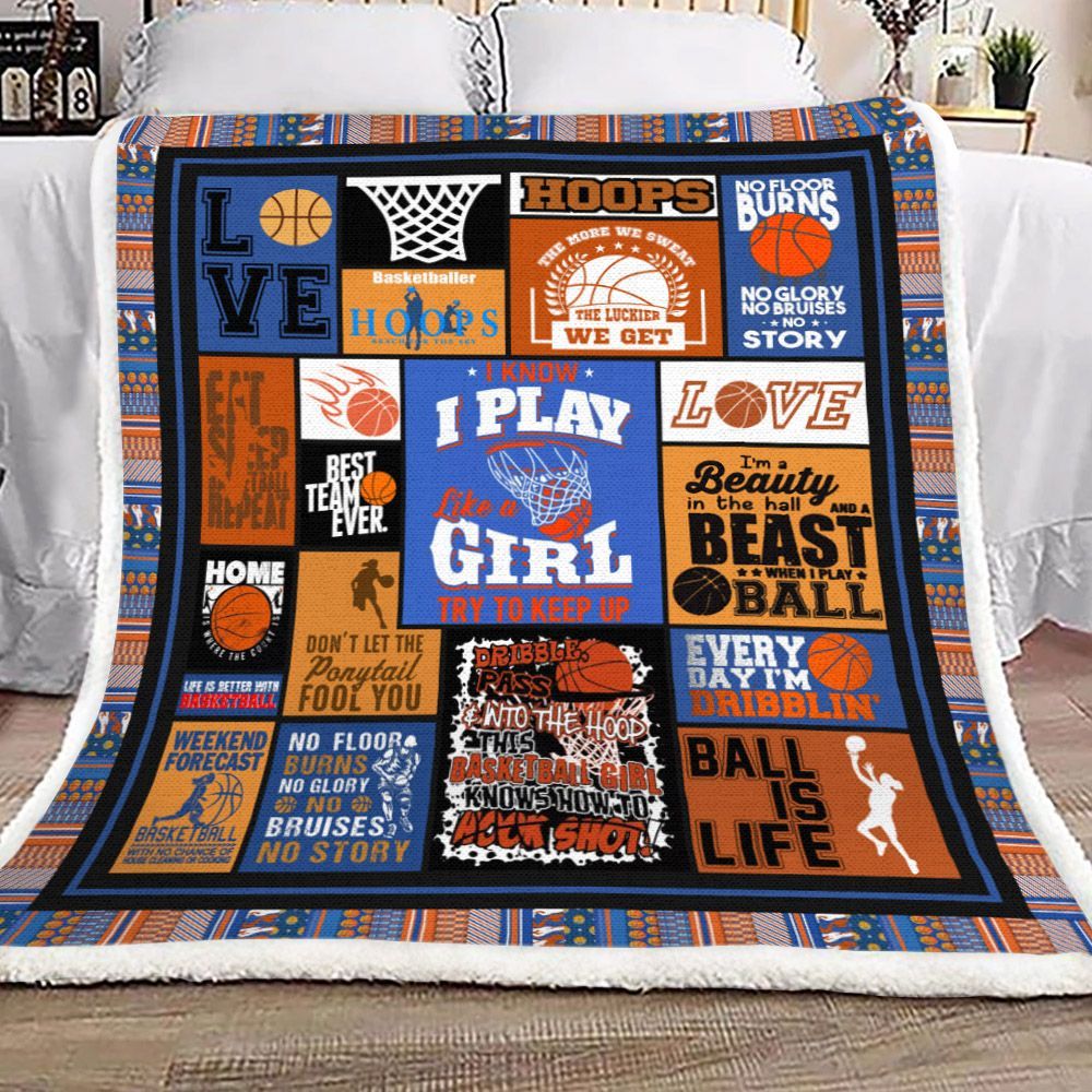 Basketball Sherpa Fleece Blanket