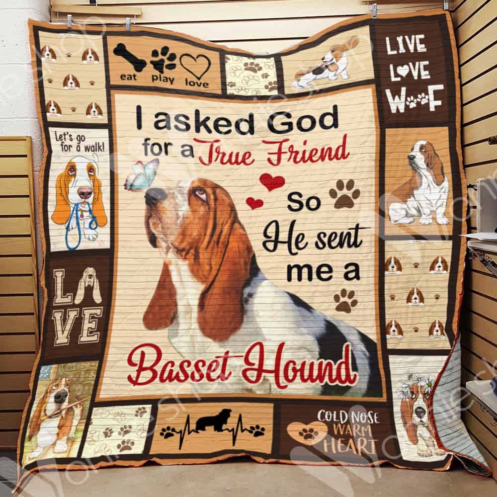 Basset Hound Dog Blanket LNT1012004 Quilt Blanket