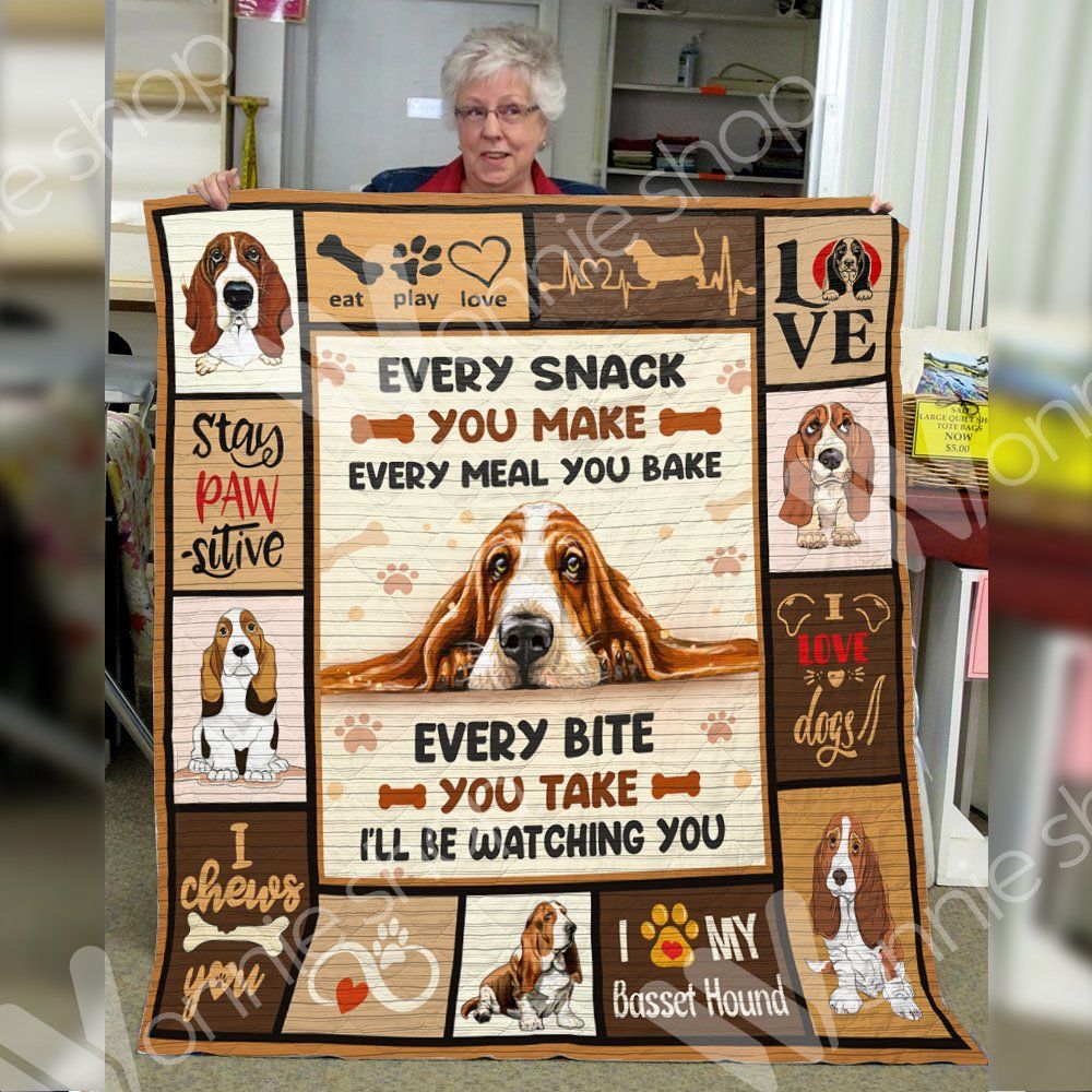 Basset Hound Dog Blanket LNT1112005 Quilt Blanket
