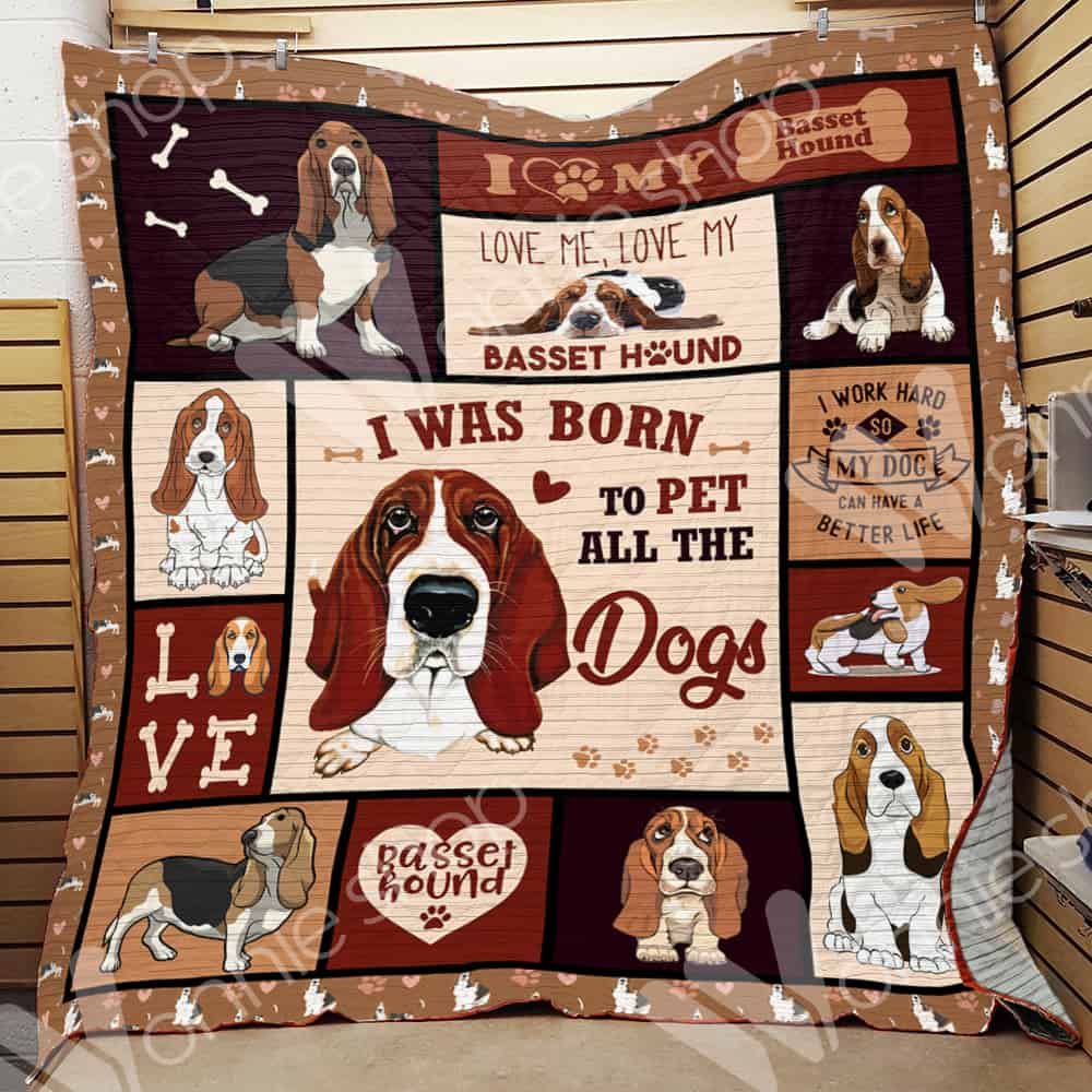 Basset Hound Dog Blanket LNT1112028 Quilt Blanket