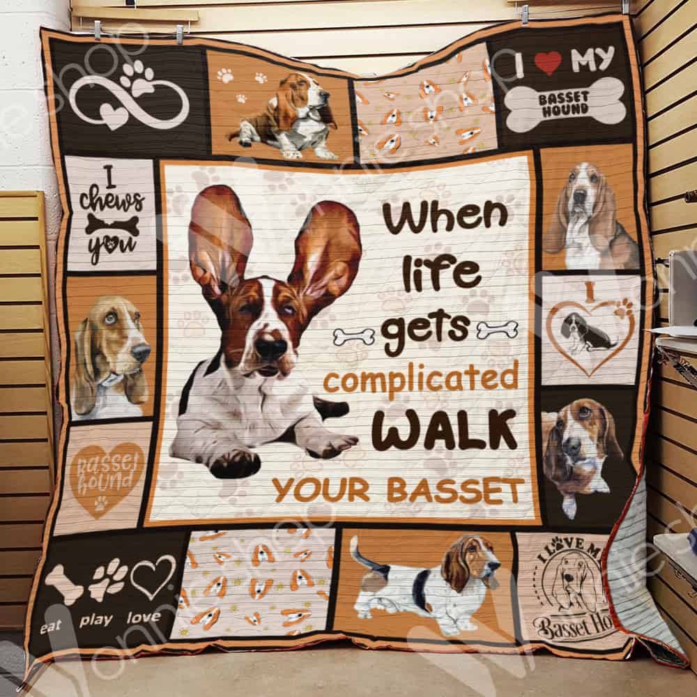 Basset Hound Dog Blanket LNT1512057 Quilt Blanket