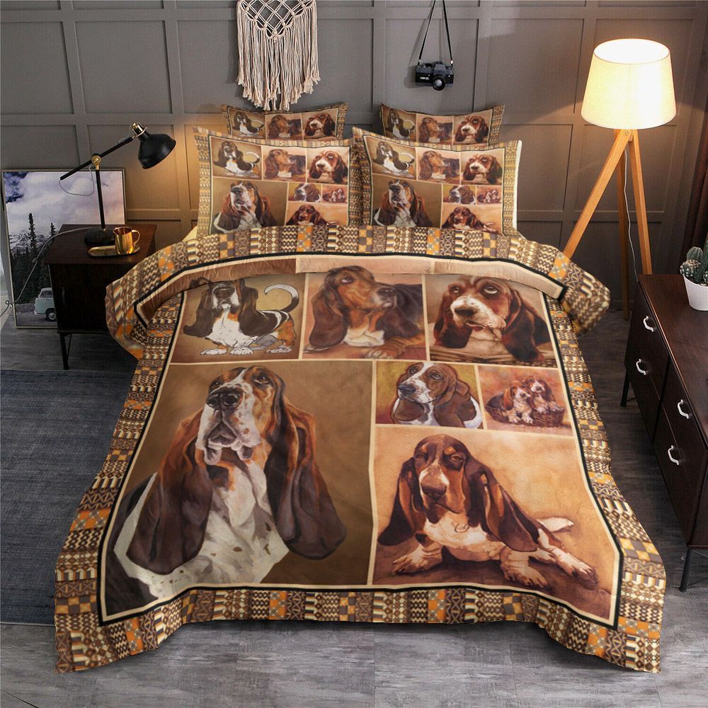 Basset Hound Dog Bedding Set