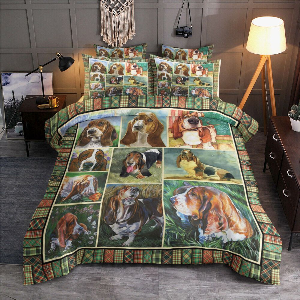 Basset Hound Dog Bedding Set