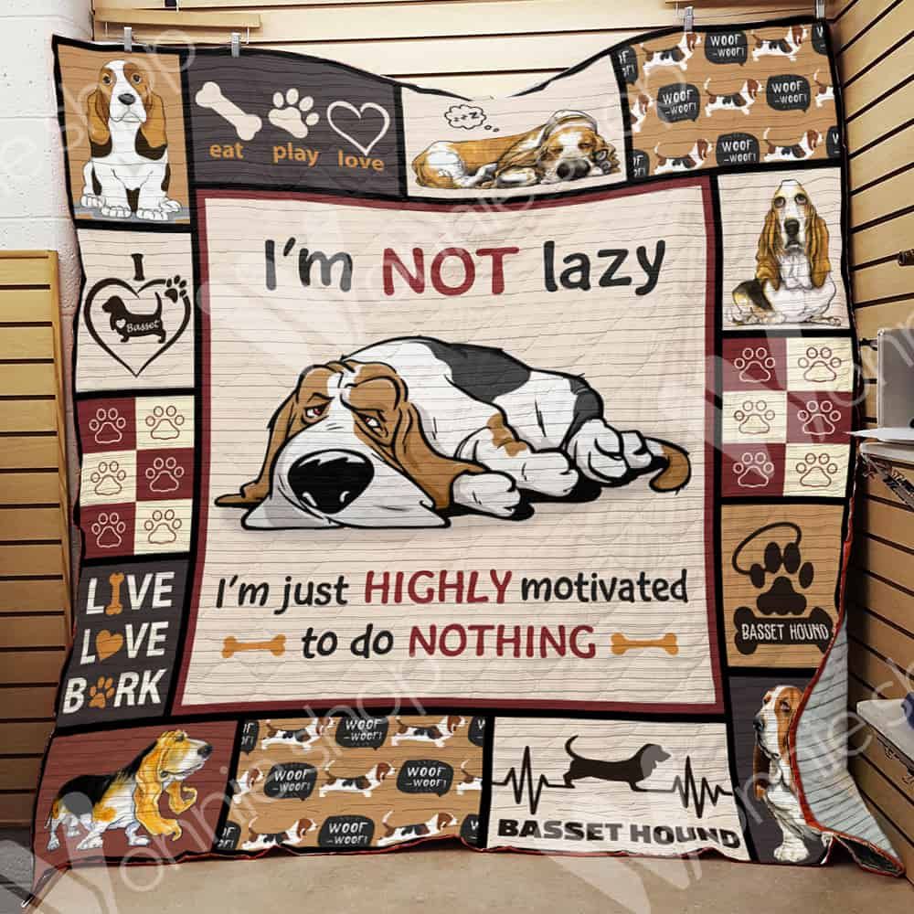 Basset Hound Dog LNT0312002 Quilt Blanket
