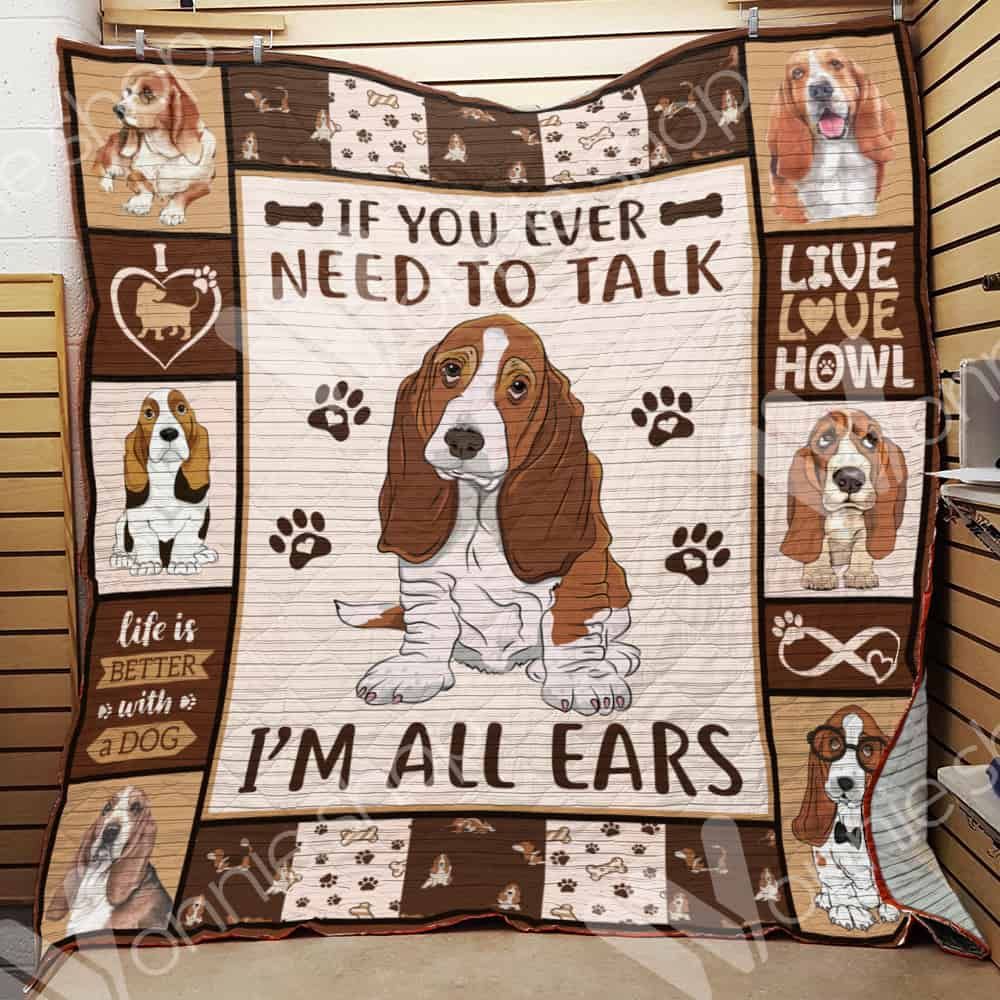 Basset Hound Dog Quilt Blanket DHC0102600TD