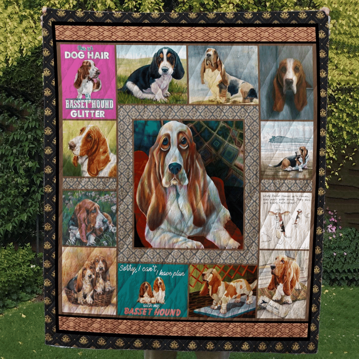 Basset Hound Emergency Couple Quilt Blanket DHC020120293TD