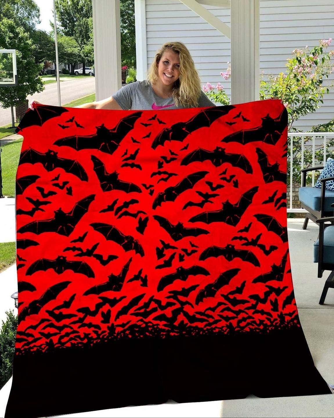 Bat Country Sherpa Fleece Blanket