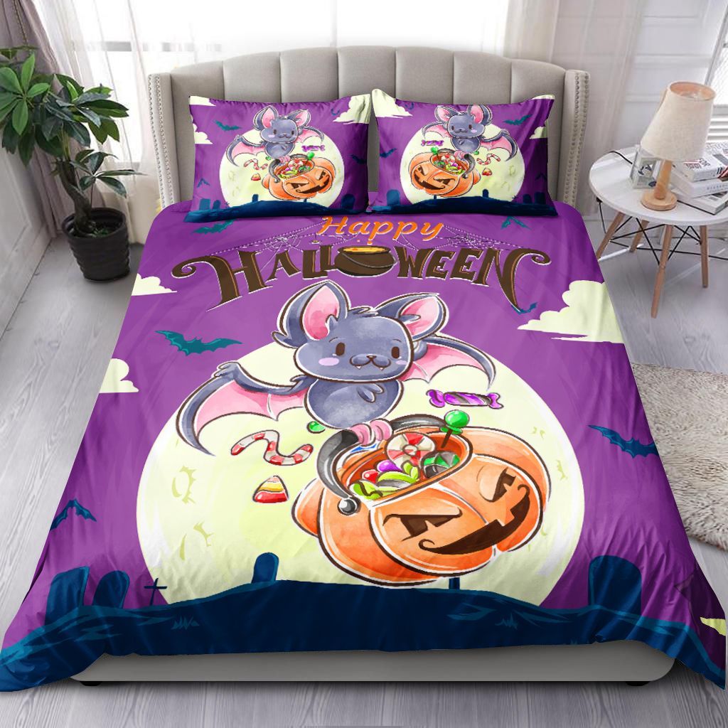 Bat Halloween Bedding Set
