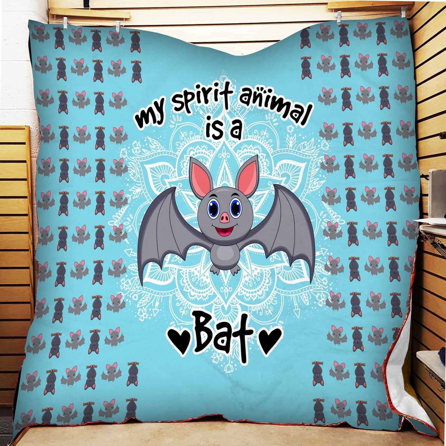 Bat My Spirit Sherpa Fleece Blanket