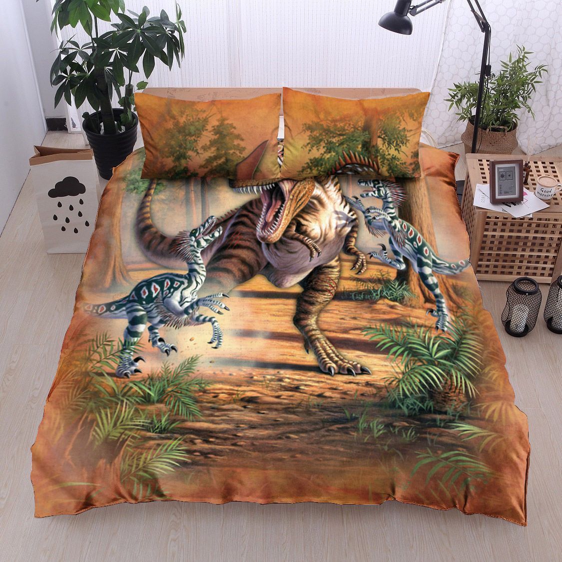 Battle Of The Dinosaur Bedding Set