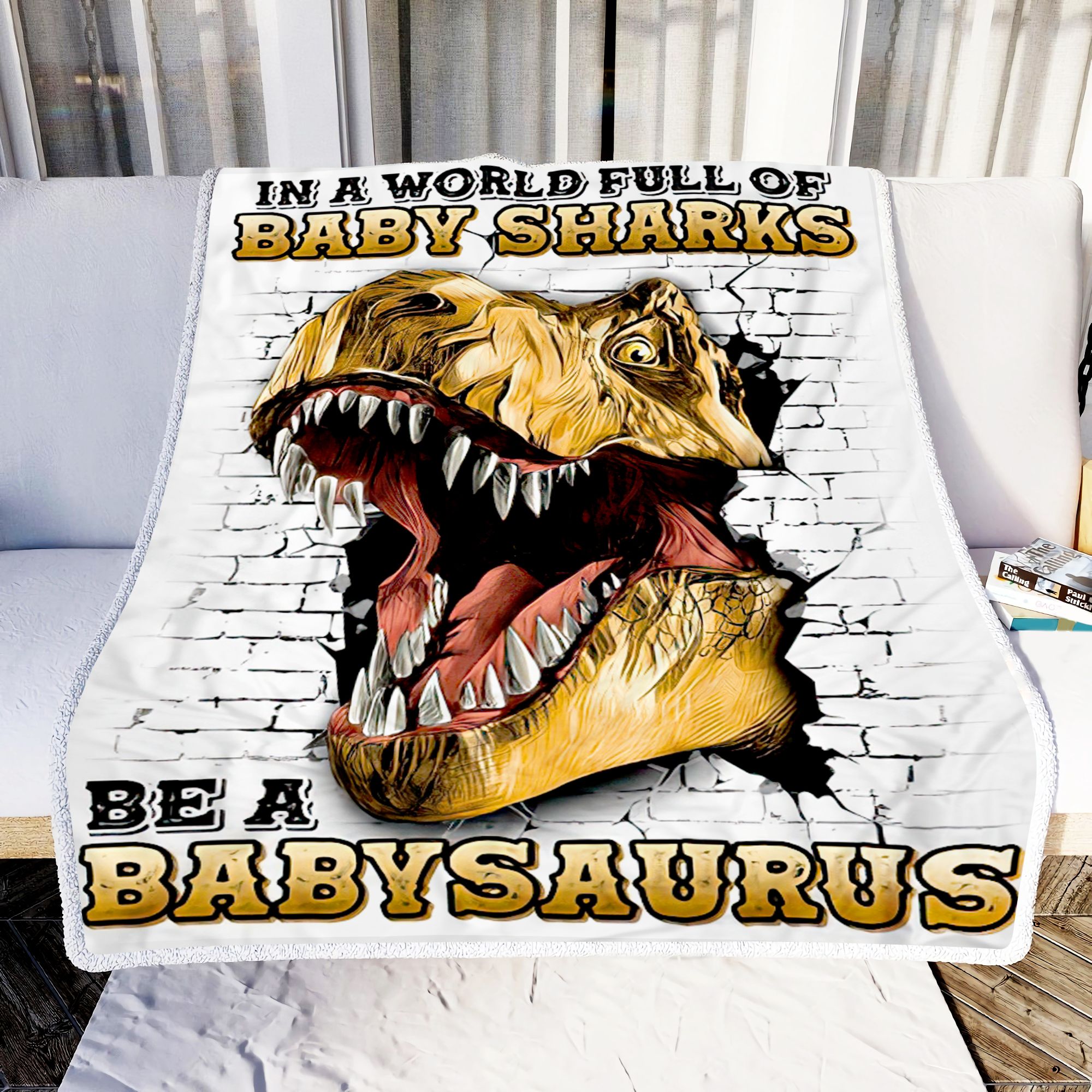 Be A Babysaurus Fleece Blanket