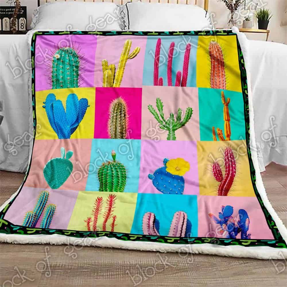 Be A Cactus In A World Of Delicate Flowers Fleece Blanket