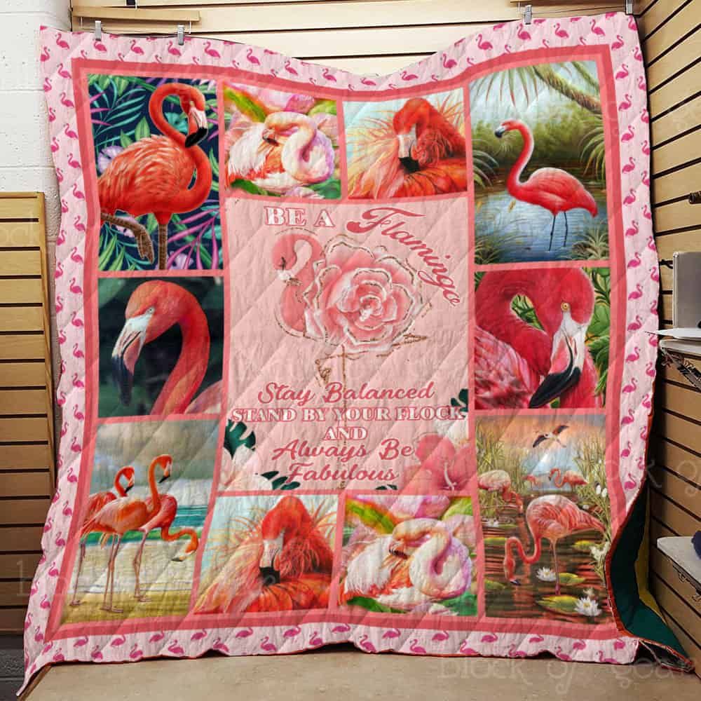 Be A Flamingo CL22100065MDQ Quilt Blanket