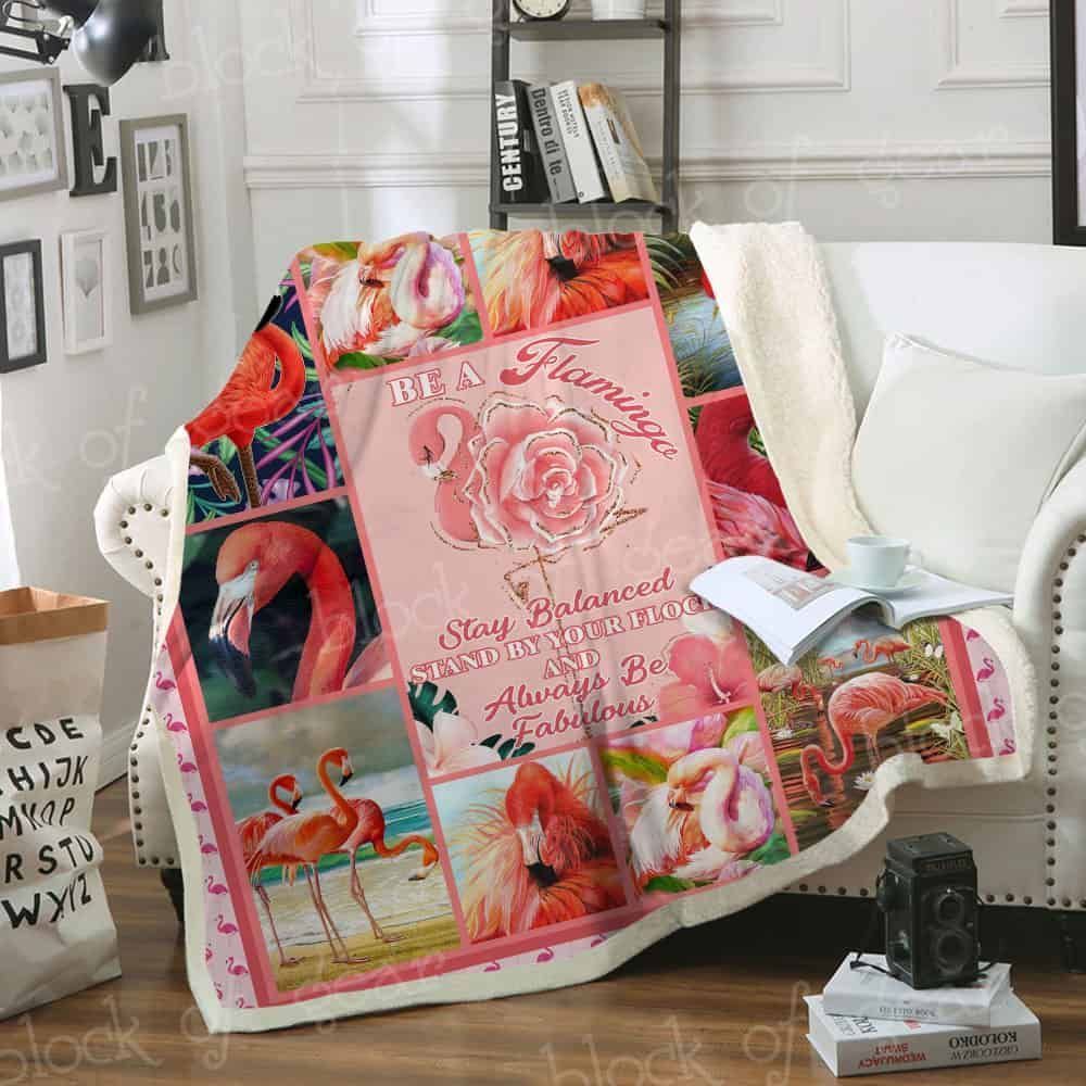 Be A Flamingo Fleece Blanket