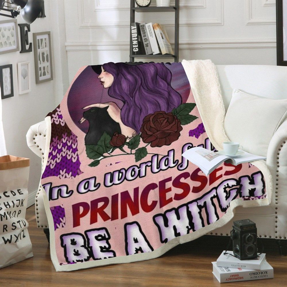 Be A Witch Christmas Sherpa Fleece Blanket