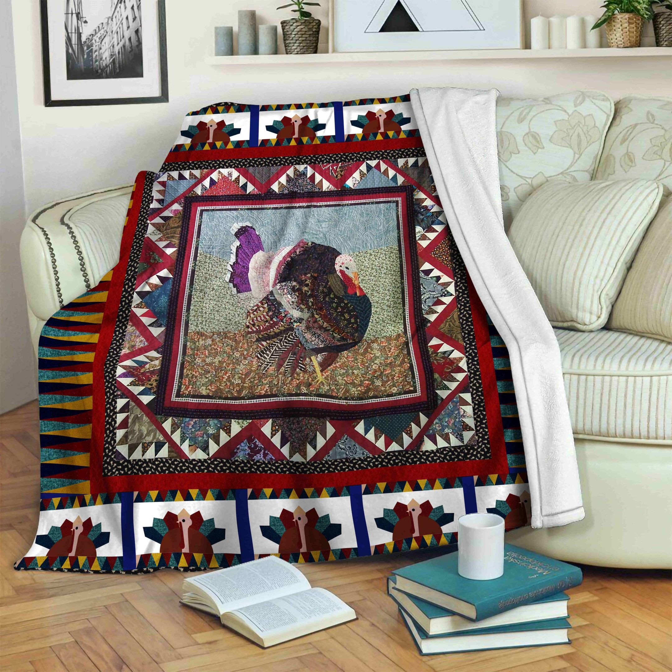 Be My Turkey Sherpa Fleece Blanket