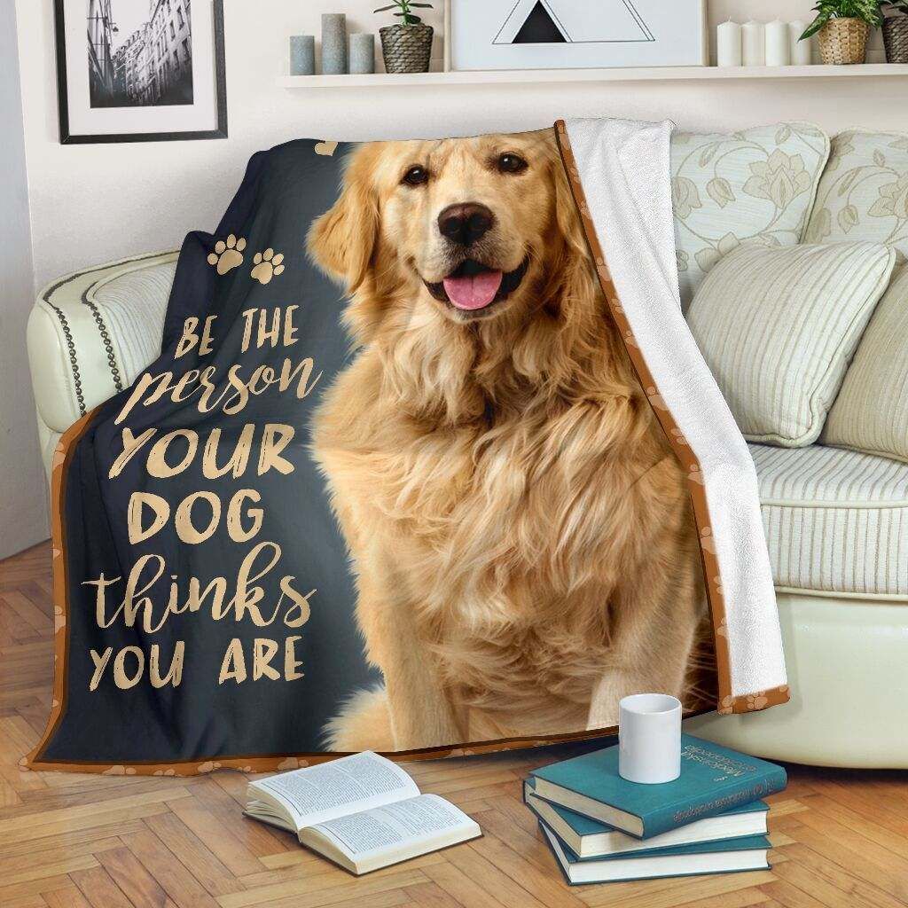 Be The Person Golden Fleece Blanket