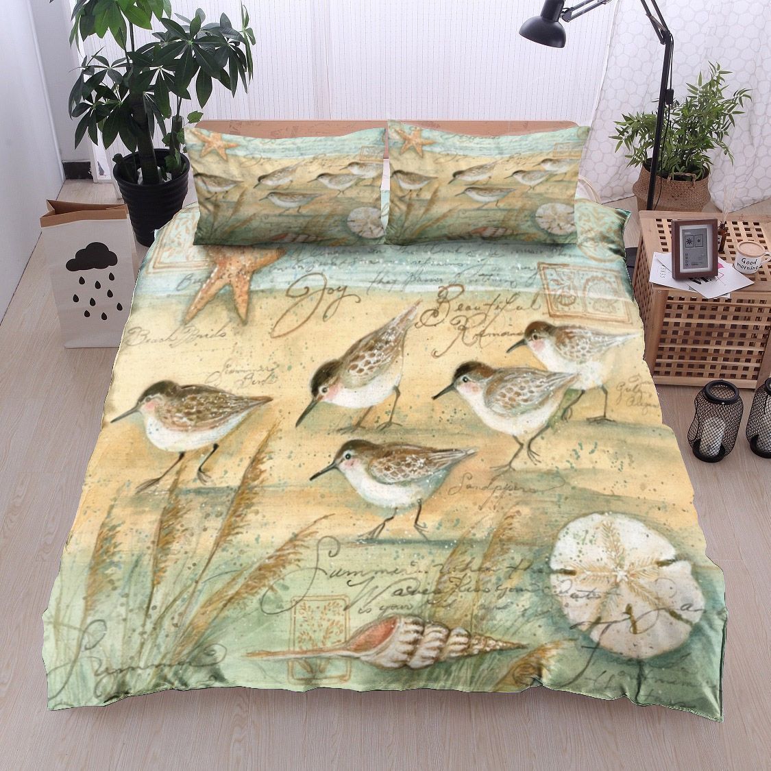Beach Bird Bedding Set