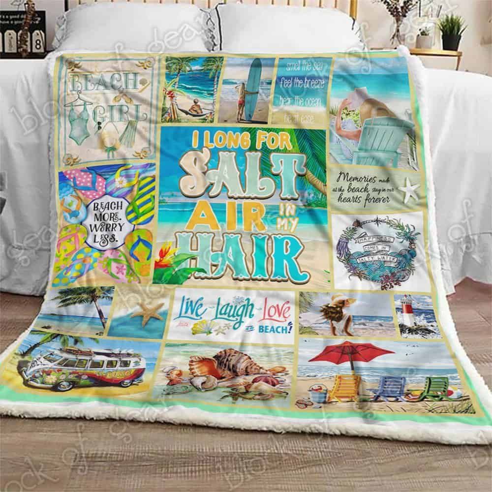 Beach Girl Fleece Blanket