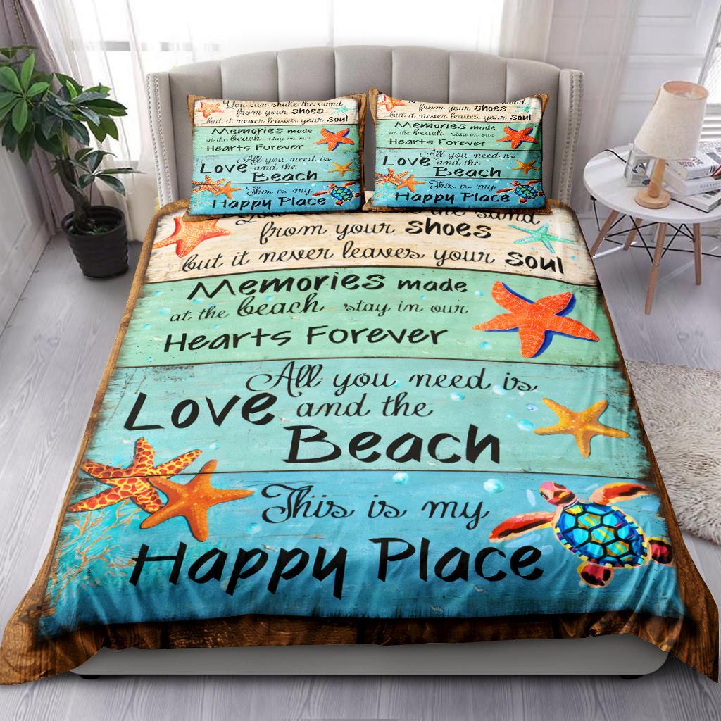 Beach Happy Place Bedding Set
